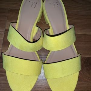 Yellow heels